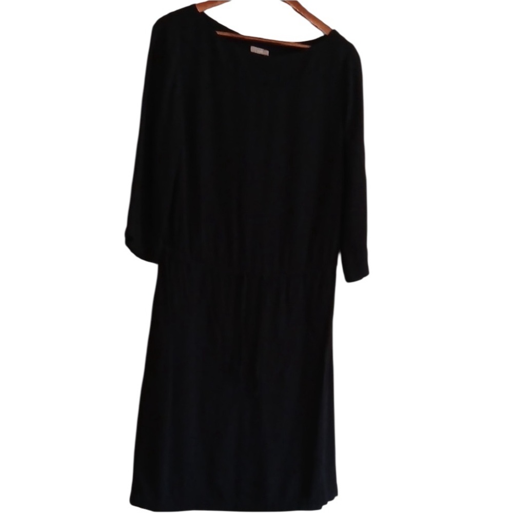 J Jill Black Dress Casual Size Medium Tall